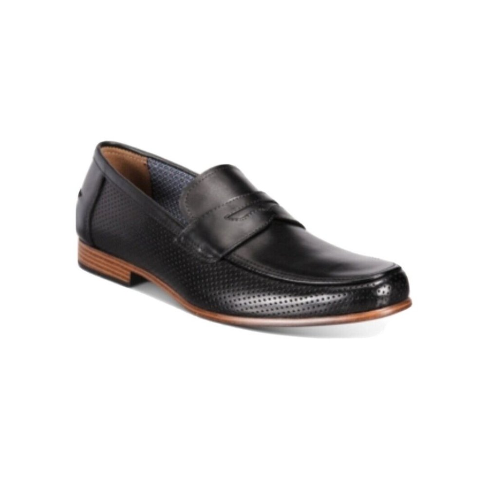 COPY - Bar III Men's Peyton Leather Penny Loafers Black Size 9.5 M Reg $109.